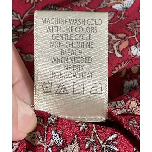 Max Studio Women's Tie Front Crepe Blouse - Picture 10 of 10